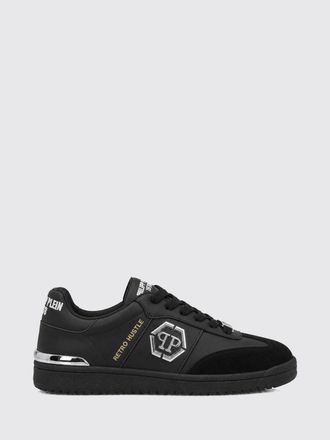 Philipp Plein Sneakers Retro Hustle in pelle con logo Hexagon