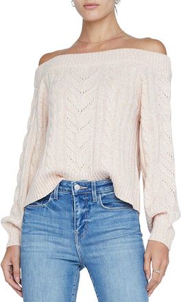 L'agence LAgence Vesta Off-Shoulder Wool-Blend Sweater