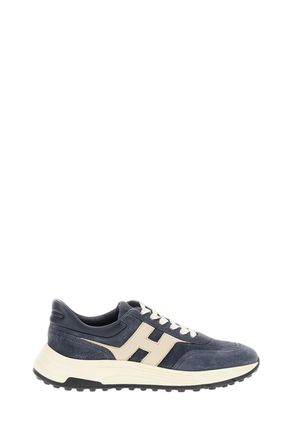 Hogan Blue Nubuck Leather Hyperlight Sneakers