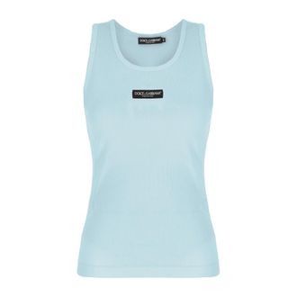 Dolce & Gabbana Dames, Tops, Blauw, Maat: S