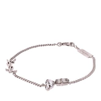 Saint Laurent Bracelets - Cassandre Charm Bracelet Silver - silver - Bracelets for ladies