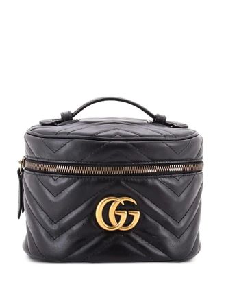 Gucci GG Marmont Vanity Matelasse Leather Mini backpack - Nero