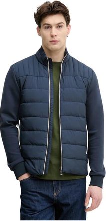 Hackett Estate Hybrid Jacket - Heren - Winterjassen - Blauw - S - Katoen - Jassen
