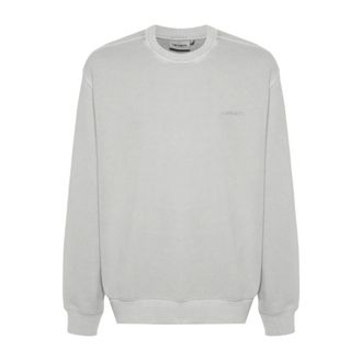 Carhartt Work in Progress Hoodies & sweatvesten, Heren, Grijs, S, Katoen, Duster Script Sweat