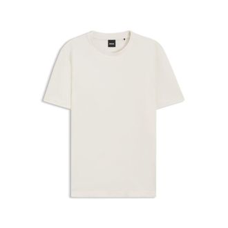 BOSS Bubble-jacquard structure T-shirt in a cotton blend
