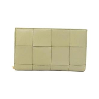 Bottega Veneta Pre-owned Wallets, female, Beige, Size: ONE SIZE Pre-owned Leather Long Wallet