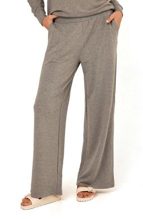 Threads 4 Thought Esmeralda Feather Wide Leg Pants in Heather Grey at Nordstrom, Size X-Large