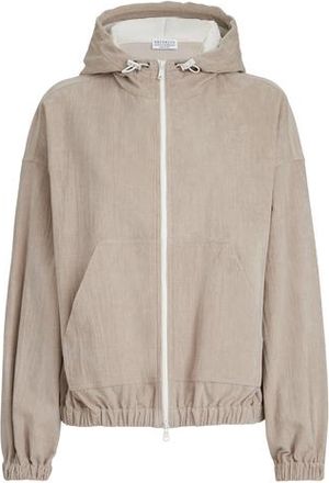 Brunello Cucinelli Narrow wale corduroy sweatshirt in Beige at Nordstrom, Size Xx-Small Eu