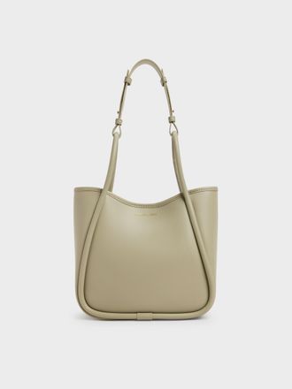Charles & Keith Mini Lyla Tubular Tote Bag