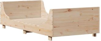 vidaXL Estructura De Cama Sin Colch&oacute;n Madera Maciza Pino 75x190 Cm Vidaxl