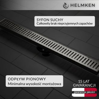 OEM Desag&uuml;e Lineal Helmken 37208605, 600x100 Mm, Grafito