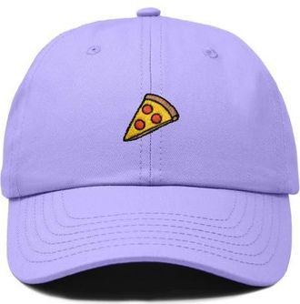 Dalix Pizza Slice Embroidered Dad Hat in Lavender at Nordstrom