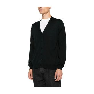 John Smedley Truien & Vesten, Heren, Zwart, XL, Wol, Bradrick Cardigan