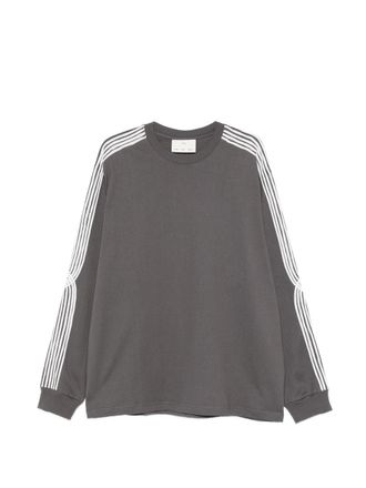 Song for the Mute applique Oversized Crew Neck Pullover