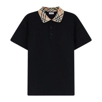 Burberry Evan Polo Shirt - male - Burberry - Polo Shirts - Black - M - Tops