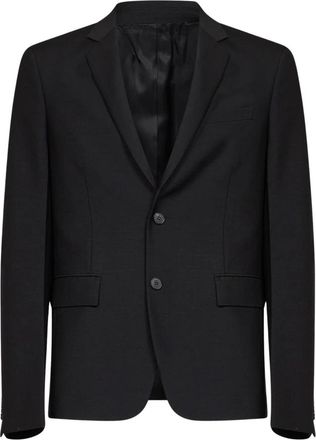 Fendi Kid Mohair Blazer - Heren - Business blazers - Zwart - M - Wol - Kostuums