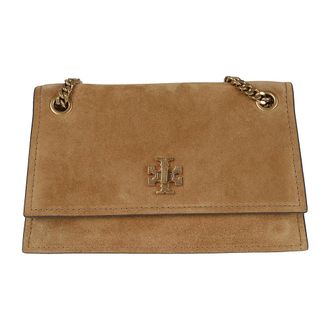 Tory Burch Mini Kira Turnlock Suede Shoulder Bag - female - Tory Burch - Shoulder Bags - Brown - ONE SIZE - Bags