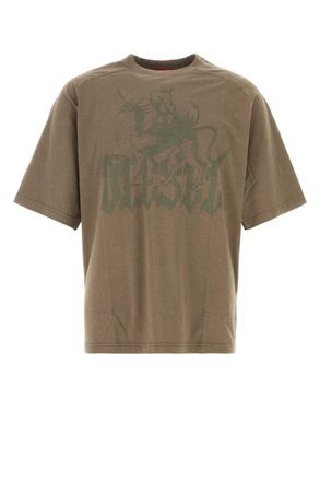 Diesel Brown Logo T-Shirt