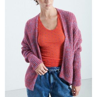 American Vintage Kort vest met lange mouwen in getwijnd tricot, EAST