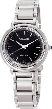 Citizen L Eco-Drive Black Mother of Pearl Dial Ladies Watch EM1100-84H