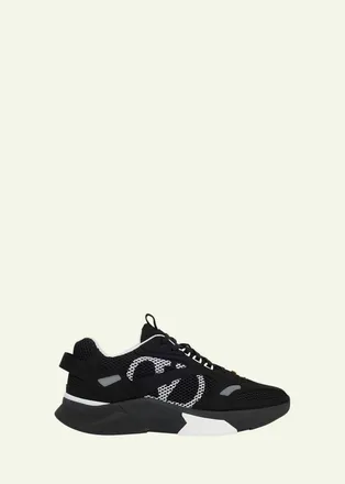 Valentino Garavani Mens V-Logo Mesh Sneakers