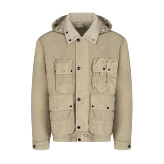 C.P. Company Heavy Chrome-R Goggle Jacket - male - C.P. Company - Light Jackets - Beige - XL - Jackets