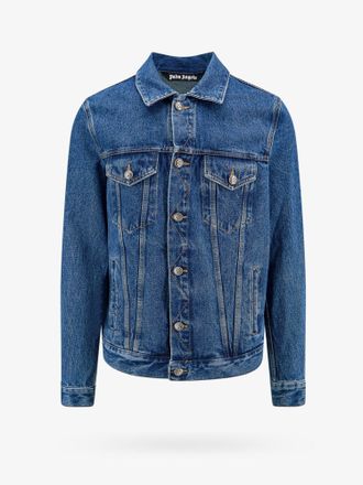 Palm Angels Denim jacket with monogram detail - PALM ANGELS - gender_Man