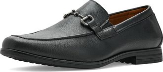 Stacy Adams Richmont Moc Toe Slip-On Loafer Mens Shoes Black Tumble : 11.5 M, Faux Leather