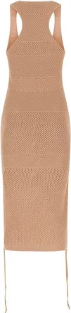 ADĀMO Andrea Adamo Womens Biscuit Stretch Mesh Dress 0476 Abiti
