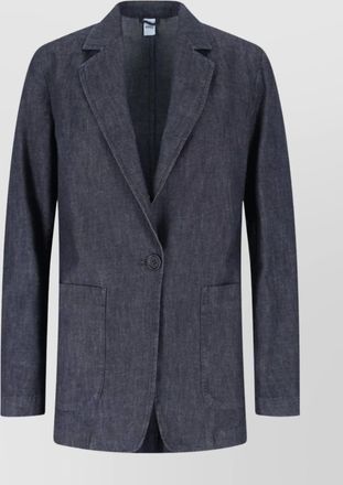 Aspesi denim single-breasted blazer