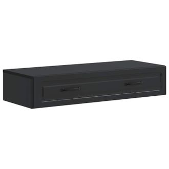 vidaXL Mesa Lateral Montada En La Pared Negro 87,5 X 34,5 X 17 Cm Vidaxl