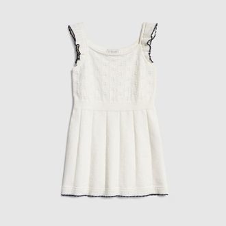 Gucci Kids - GG Cotton Dress, White