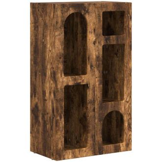 vidaXL Aparador Roble Ahumado 59 X 35 X 100,5 Cm Madera De Ingenier&iacute;a Vidaxl