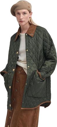 Barbour Barbour 30th Anniversary Oversized Liddesdale Womens Clothing Olive/Classic : 2