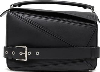 Loewe Borsa a spalla Puzzle Biker grande - Nero