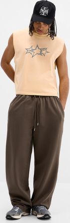 Djab Mens Washed wide-leg sweatpant Relaxed fit Imported from Seoul