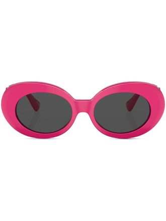 Versace Medusa Biggie oval-frame sunglasses - Pink