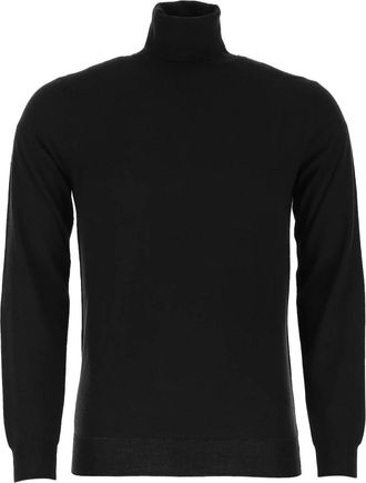 Paolo Pecora Extrafijne Merino Wol Turtleneck Trui - Heren - Coltruien - Blauw - 2XL - Wol - Truien & Vesten