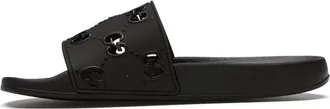 Gucci (WMNS) Gucci Rubber GG Slide Black 573922-JDR00-1000
