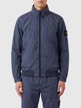 Stone Island Ultralight Windproof Nylon Bomber Jacket with High Neck and Logo