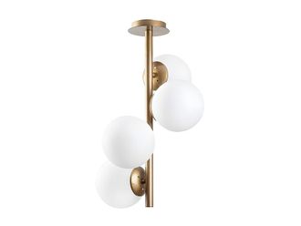 VENTE-UNIQUE.COM L&aacute;mparas colgantes y de ara&ntilde;a metal dorado
