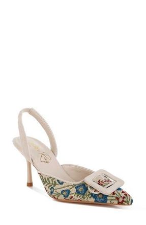 London Rag Miraya Pointed Toe Pump in Beige at Nordstrom Rack, Size 7