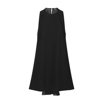 Rotate Crepe Mini A-Line Jurk - Dames - Korte kleedjes - Zwart - M - Polyester - Kleedjes