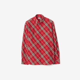 Burberry Relaxed Fit Check Cotton Shirt