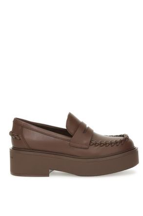 Gianvito Rossi Yuna Loafer Mocassin in Brown Calf Leather at Nordstrom, Size 39.5