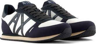 A|X Armani Exchange Mens Rio Side Logo Sneaker, D Navy J Set Off Wht, 10.5 UK