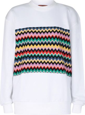 M Missoni ZigZag Graphic Cotton Sweatshirt
