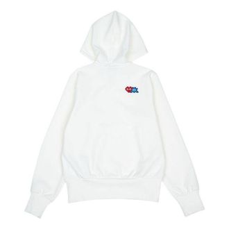 Comme Des Gar&ccedil;ons (WMNS) COMME des GARCONS PLAY FW25 x Invader Zipped Hoodie White AZ-T333-051-3
