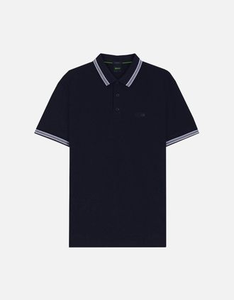 HUGO BOSS Mens Hugo Boss Navy Paddy Polo Shirt - Black - Size: 7-10YRS