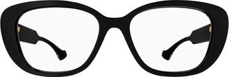 Gucci GG1559OK001 Cat-Eye Black Frame Eyeglasses - Black